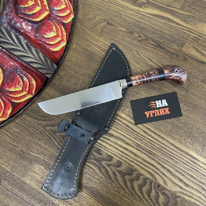 Нож Узбек (порошковая сталь ELMAX, карельская береза)